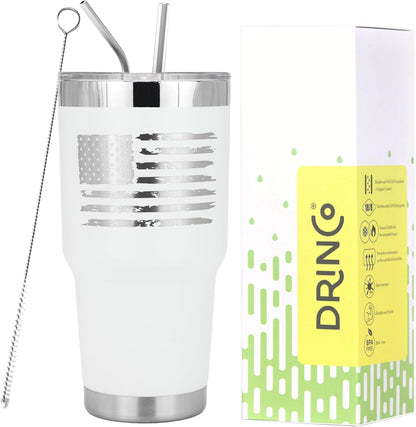 20 oz Stainless Steel Tumbler | Double Walled Vacuum Insulated Mug With Lid, 2 Straws, For Hot & Cold Drinks (20oz Island Pink, 20oz)