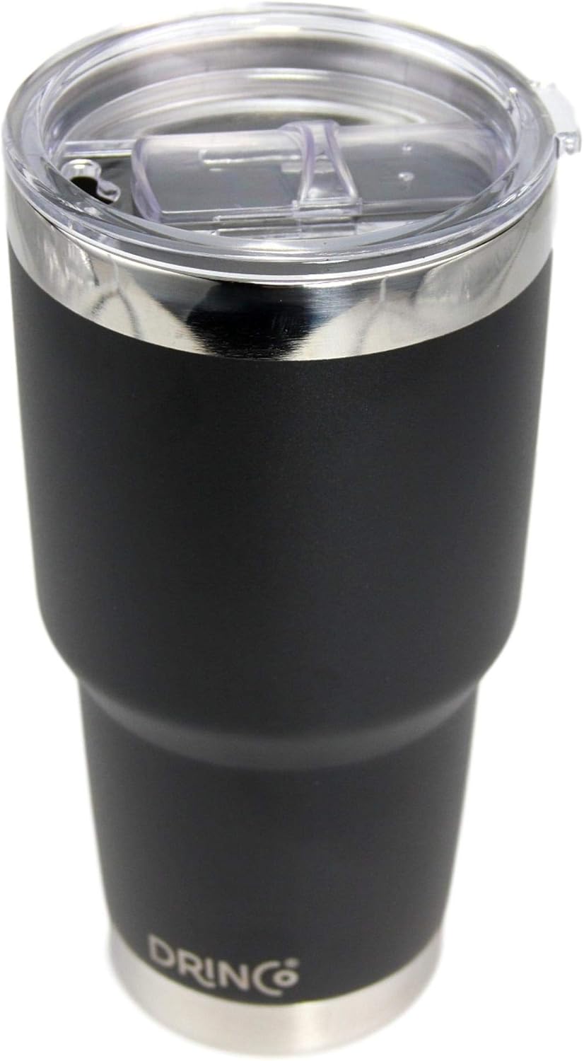 20 oz Stainless Steel Tumbler | Double Walled Vacuum Insulated Mug With Lid, 2 Straws, For Hot & Cold Drinks (20oz Island Pink, 20oz)