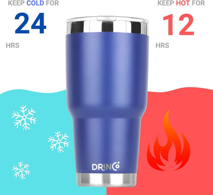 20 oz Stainless Steel Tumbler | Double Walled Vacuum Insulated Mug With Lid, 2 Straws, For Hot & Cold Drinks (20oz Island Pink, 20oz)