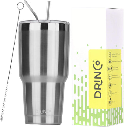 20 oz Stainless Steel Tumbler | Double Walled Vacuum Insulated Mug With Lid, 2 Straws, For Hot & Cold Drinks (20oz Island Pink, 20oz)