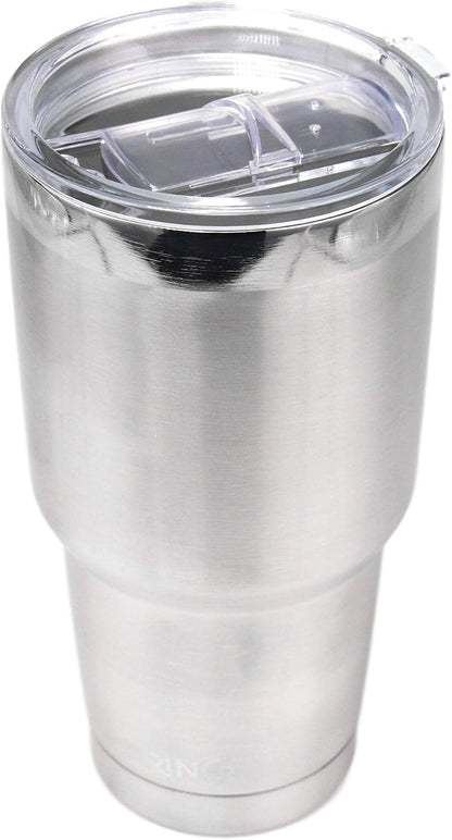 20 oz Stainless Steel Tumbler | Double Walled Vacuum Insulated Mug With Lid, 2 Straws, For Hot & Cold Drinks (20oz Island Pink, 20oz)