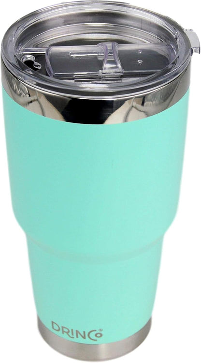 20 oz Stainless Steel Tumbler | Double Walled Vacuum Insulated Mug With Lid, 2 Straws, For Hot & Cold Drinks (20oz Island Pink, 20oz)