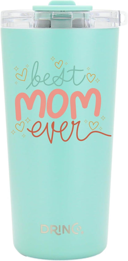 20 oz Stainless Steel Tumbler | Double Walled Vacuum Insulated Mug With Lid, 2 Straws, For Hot & Cold Drinks (20oz Island Pink, 20oz)