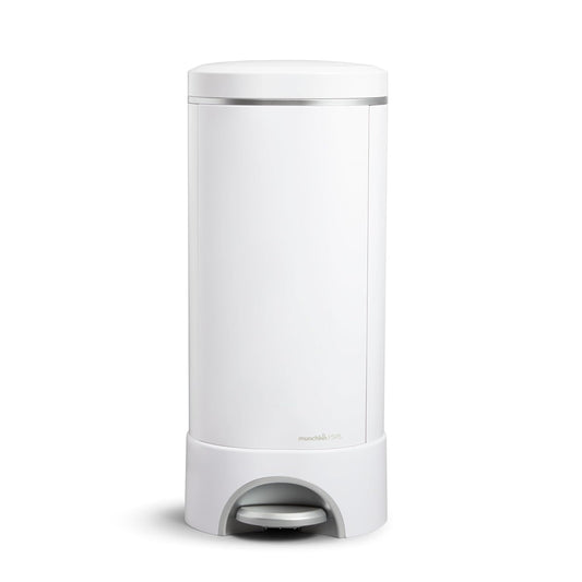 Baby UV Diaper Pail, #1 in Odor Control, Step Pedal, White