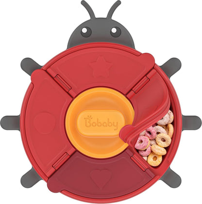 Silicone Snack Containers for Kids | Toddler Snack Box 5 Compartment