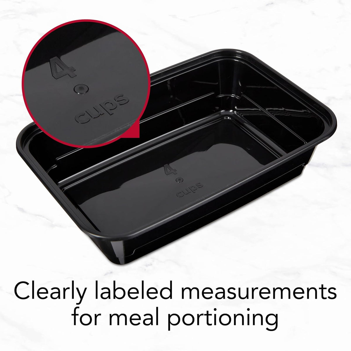 Meal Prep Containers, Single Compartment 10-Pack