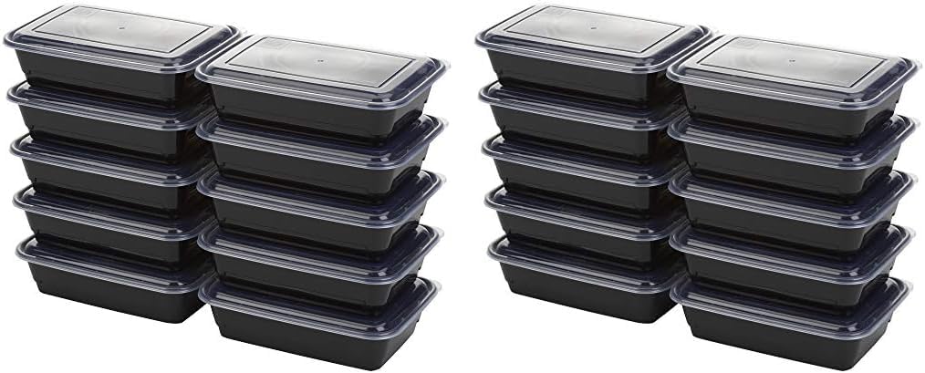 Meal Prep Containers, Single Compartment 10-Pack