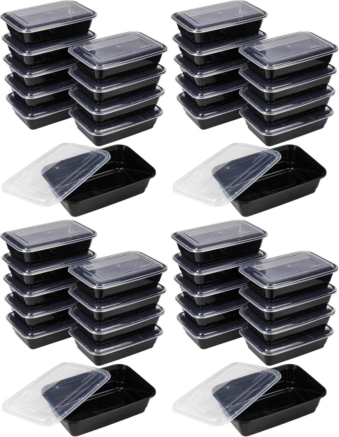 Meal Prep Containers, Single Compartment 10-Pack