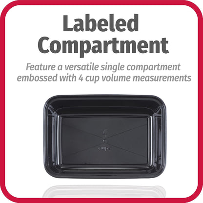 Meal Prep Containers, Single Compartment 10-Pack