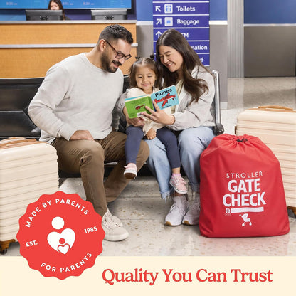 J.L. Childress Gate Check Travel Bag for Compact-Fold Strollers, Red