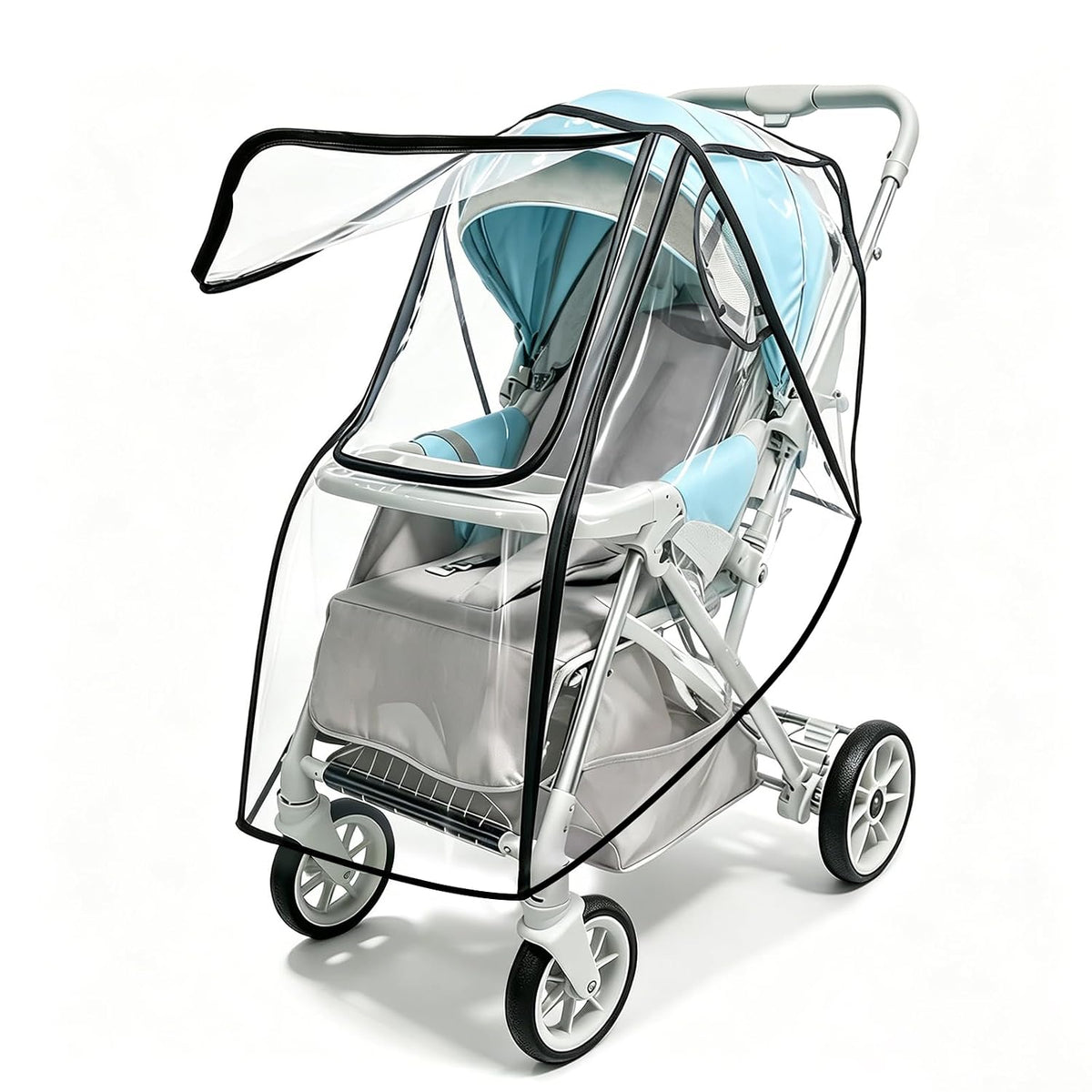 Stroller Rain Cover, Universal, All-Seasons Weather Shield Breathable,Warm