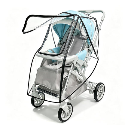 Stroller Rain Cover, Universal, All-Seasons Weather Shield Breathable,Warm