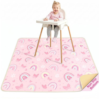 Splat Mat for Under High Chair, Waterproof & Mess-Proof Floor Mat