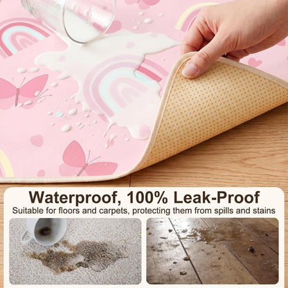 Splat Mat for Under High Chair, Waterproof & Mess-Proof Floor Mat