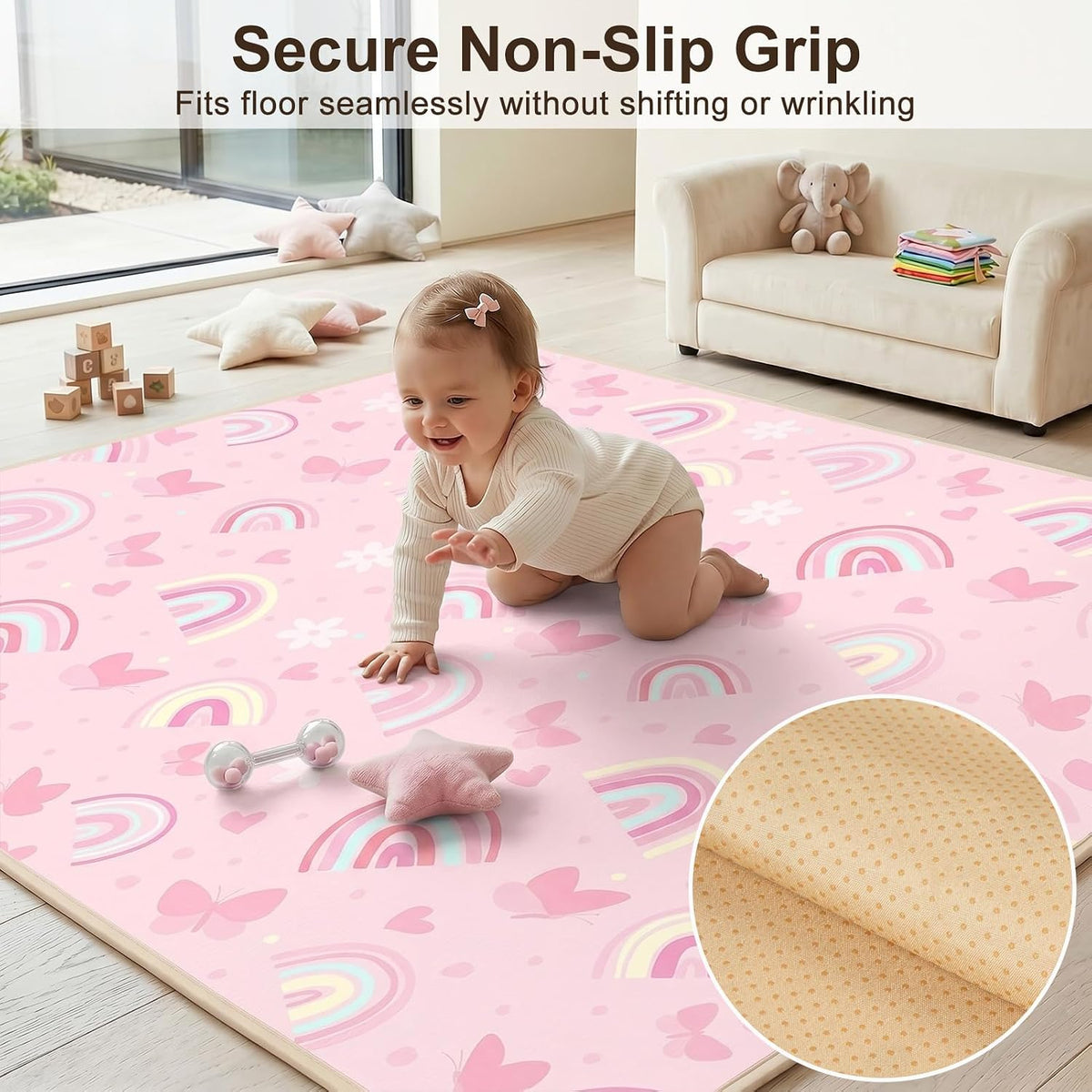 Splat Mat for Under High Chair, Waterproof & Mess-Proof Floor Mat