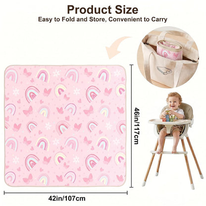 Splat Mat for Under High Chair, Waterproof & Mess-Proof Floor Mat