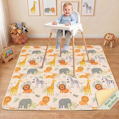 Splat Mat for Under High Chair, Waterproof & Mess-Proof Floor Mat