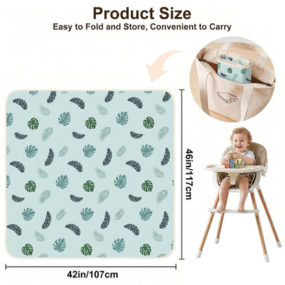 Splat Mat for Under High Chair, Waterproof & Mess-Proof Floor Mat