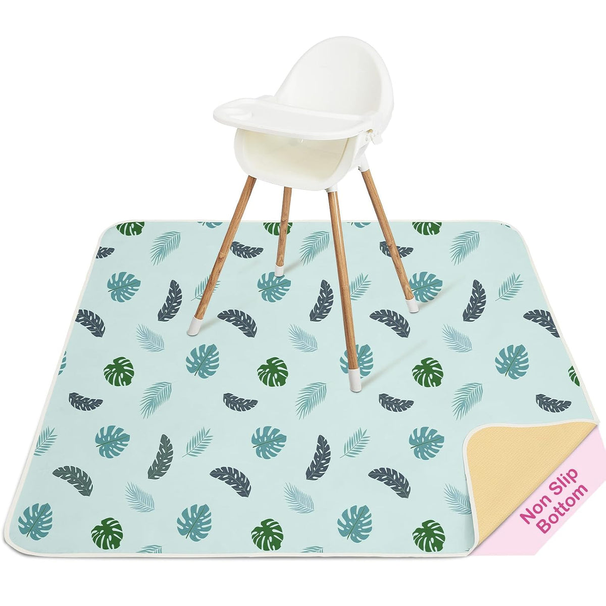 Splat Mat for Under High Chair, Waterproof & Mess-Proof Floor Mat