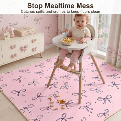 Splat Mat for Under High Chair, Waterproof & Mess-Proof Floor Mat