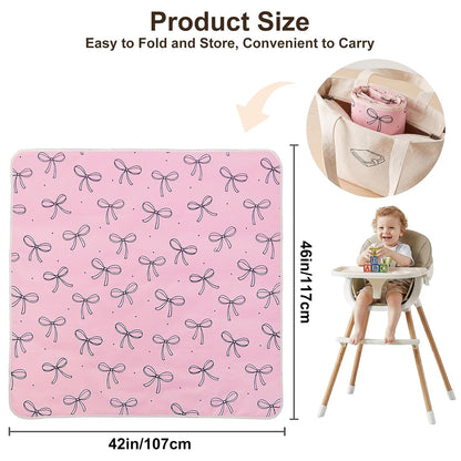 Splat Mat for Under High Chair, Waterproof & Mess-Proof Floor Mat
