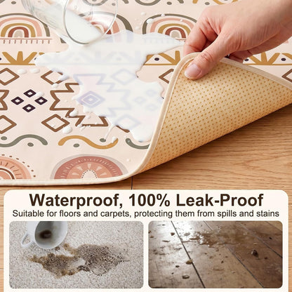 Splat Mat for Under High Chair, Waterproof & Mess-Proof Floor Mat
