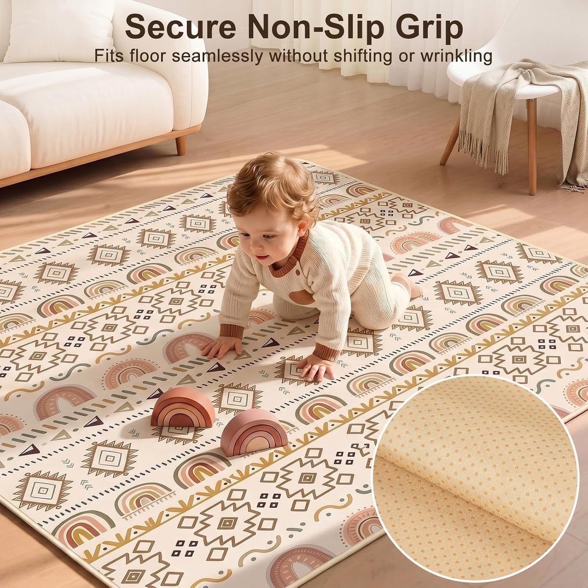 Splat Mat for Under High Chair, Waterproof & Mess-Proof Floor Mat