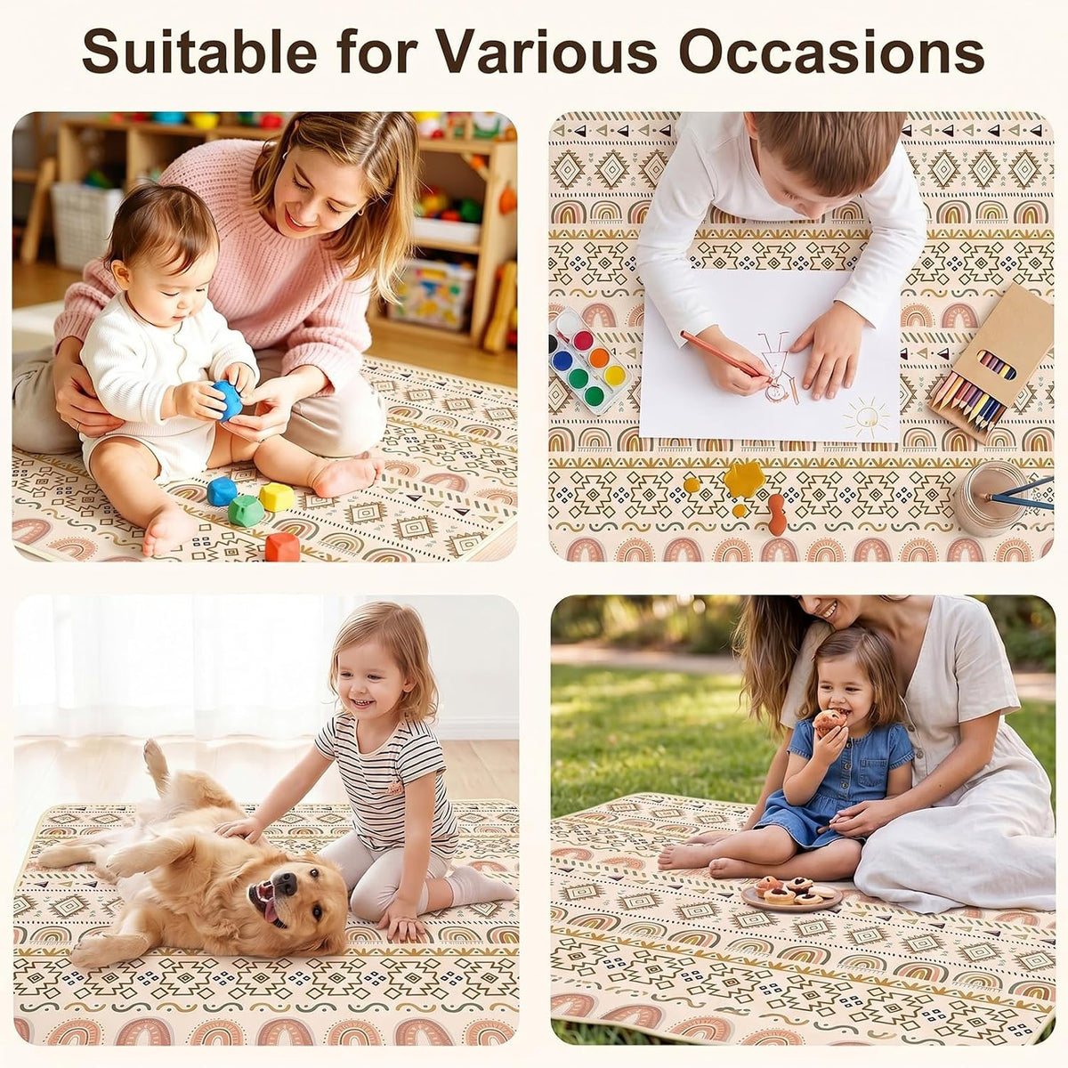 Splat Mat for Under High Chair, Waterproof & Mess-Proof Floor Mat