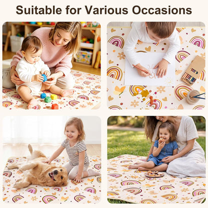 Splat Mat for Under High Chair, Waterproof & Mess-Proof Floor Mat