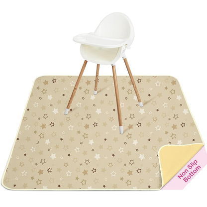 Splat Mat for Under High Chair, Waterproof & Mess-Proof Floor Mat