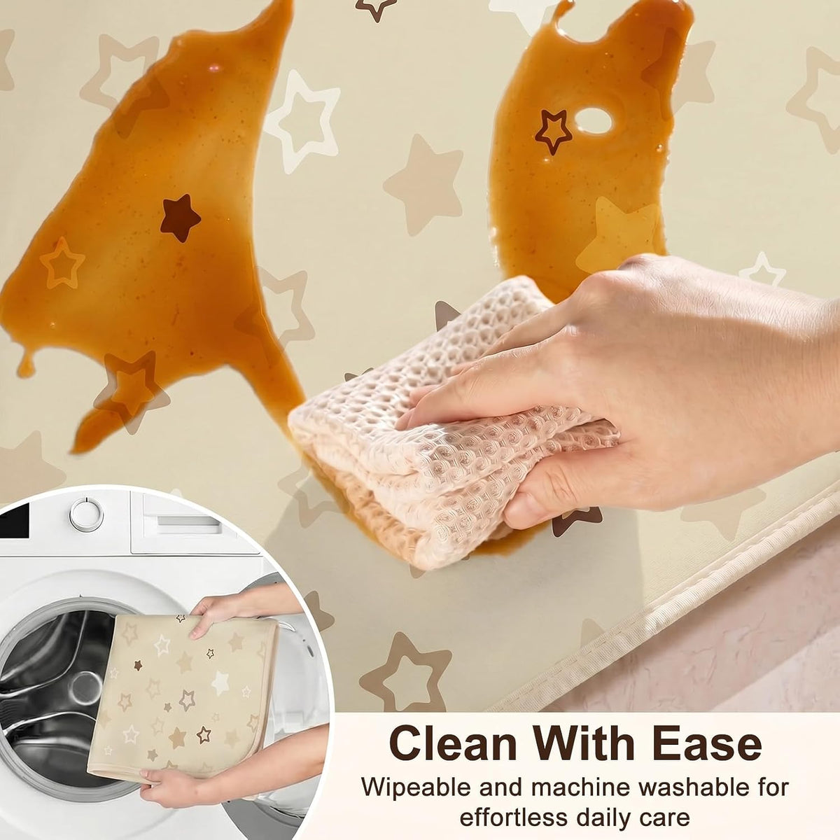 Splat Mat for Under High Chair, Waterproof & Mess-Proof Floor Mat