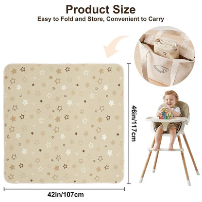 Splat Mat for Under High Chair, Waterproof & Mess-Proof Floor Mat