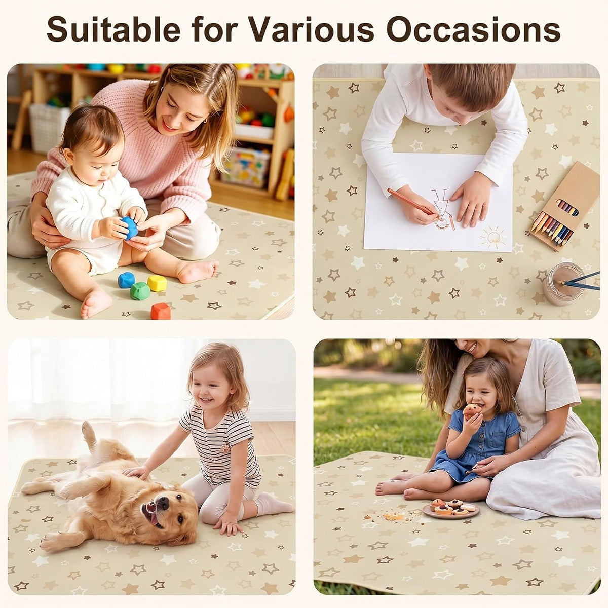Splat Mat for Under High Chair, Waterproof & Mess-Proof Floor Mat