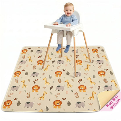 Splat Mat for Under High Chair, Waterproof & Mess-Proof Floor Mat