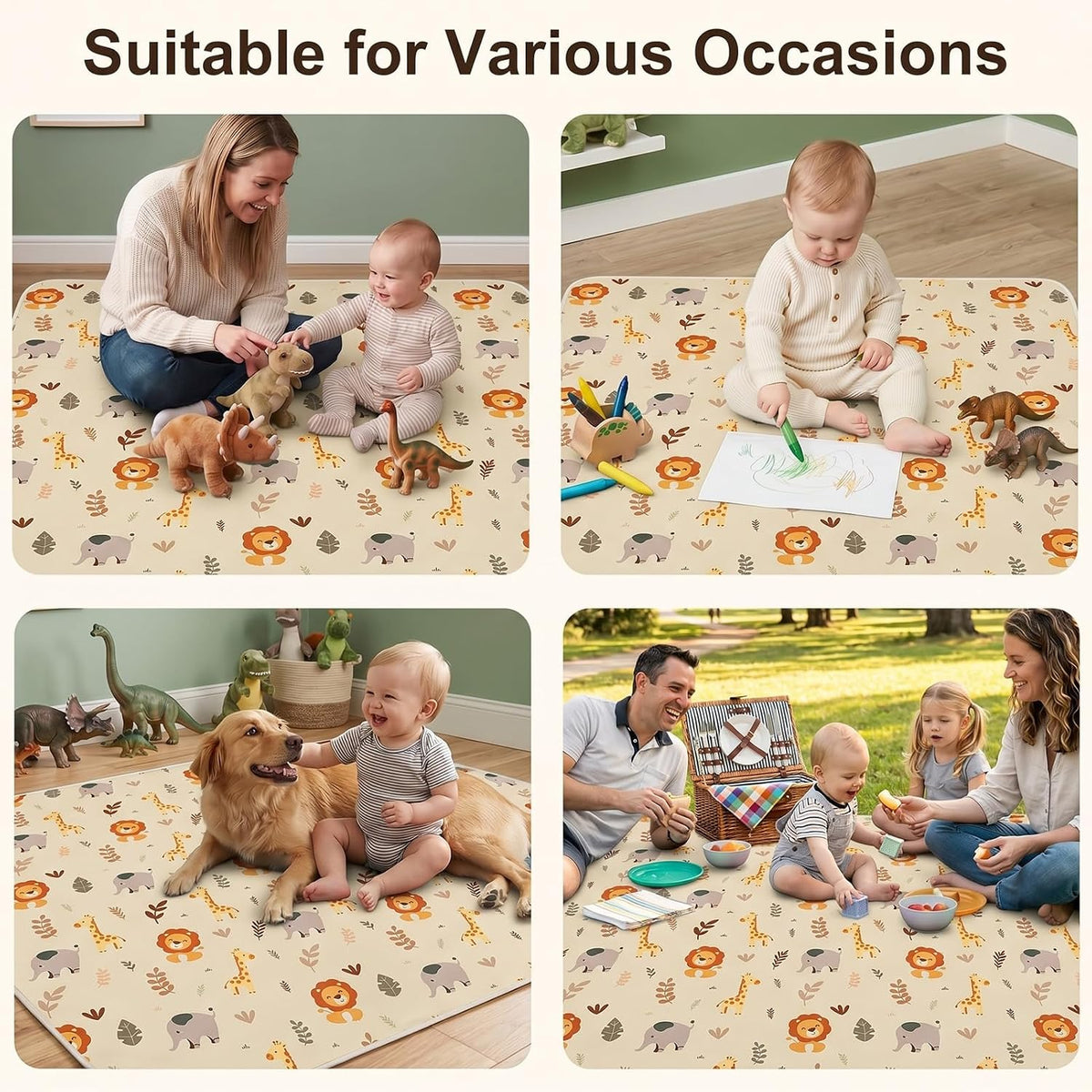 Splat Mat for Under High Chair, Waterproof & Mess-Proof Floor Mat