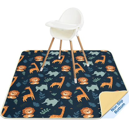 Splat Mat for Under High Chair, Waterproof & Mess-Proof Floor Mat
