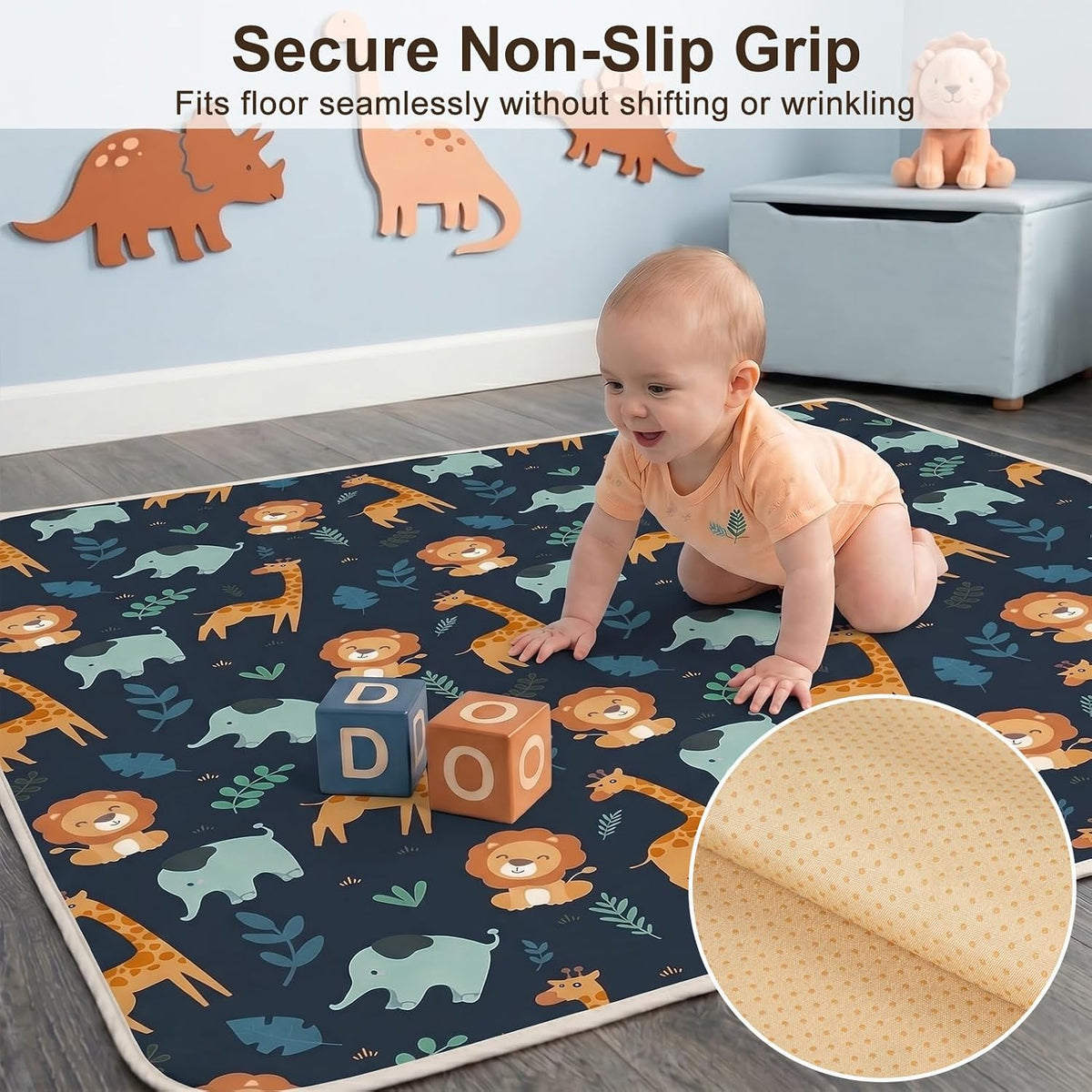 Splat Mat for Under High Chair, Waterproof & Mess-Proof Floor Mat