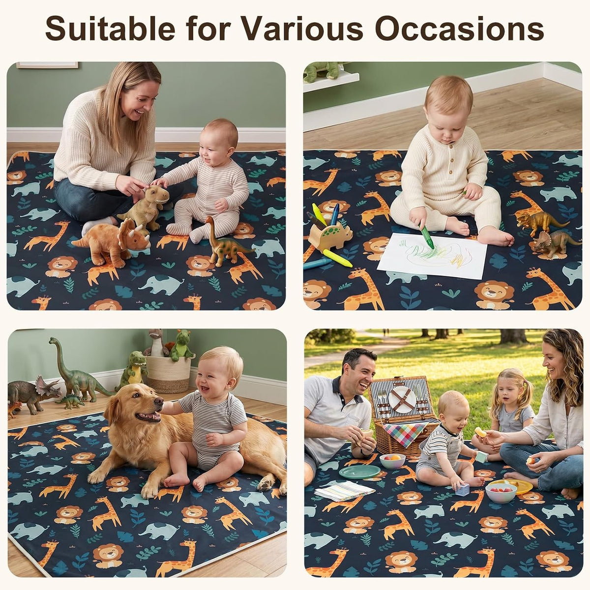 Splat Mat for Under High Chair, Waterproof & Mess-Proof Floor Mat