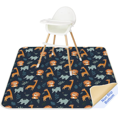 Splat Mat for Under High Chair, Waterproof & Mess-Proof Floor Mat