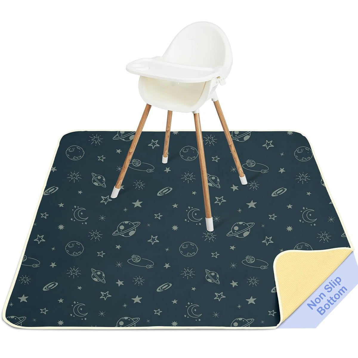 Splat Mat for Under High Chair, Waterproof & Mess-Proof Floor Mat