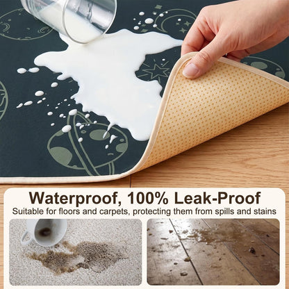 Splat Mat for Under High Chair, Waterproof & Mess-Proof Floor Mat