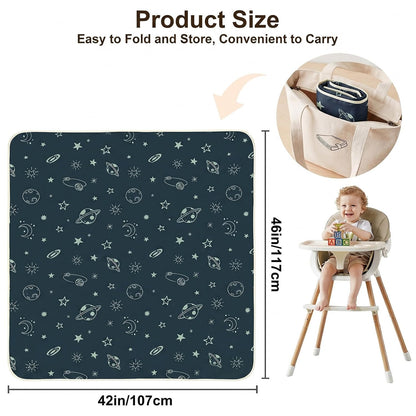 Splat Mat for Under High Chair, Waterproof & Mess-Proof Floor Mat