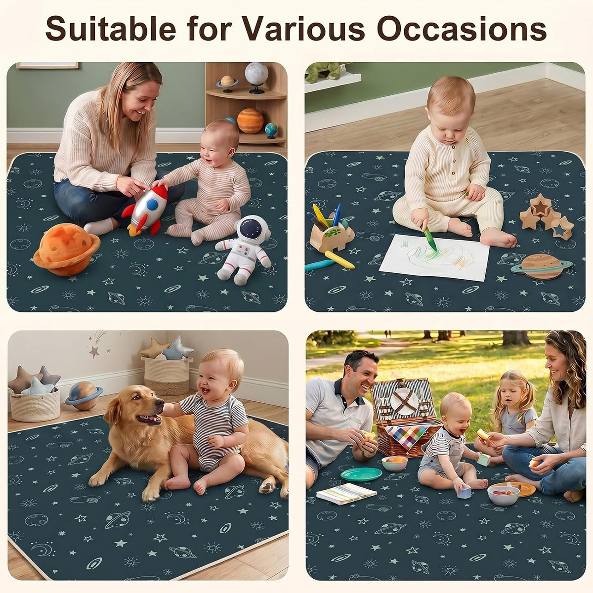 Splat Mat for Under High Chair, Waterproof & Mess-Proof Floor Mat