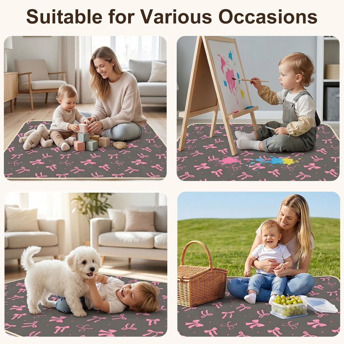 Splat Mat for Under High Chair, Waterproof & Mess-Proof Floor Mat