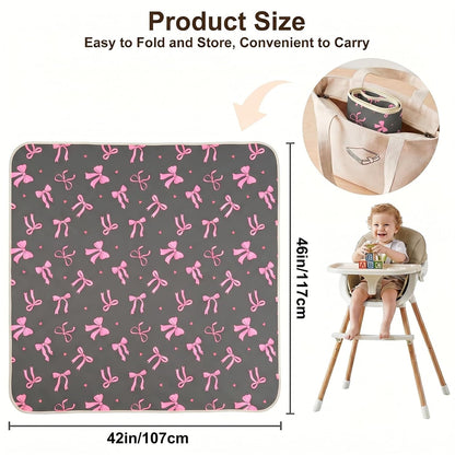 Splat Mat for Under High Chair, Waterproof & Mess-Proof Floor Mat