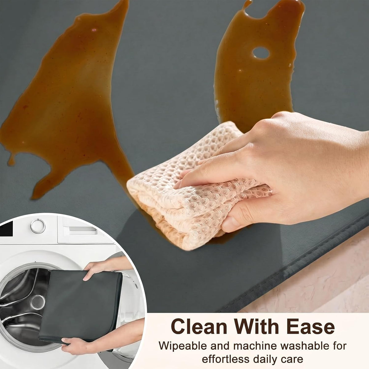 Splat Mat for Under High Chair, Waterproof & Mess-Proof Floor Mat