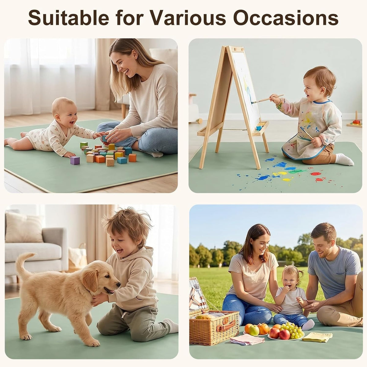 Splat Mat for Under High Chair, Waterproof & Mess-Proof Floor Mat
