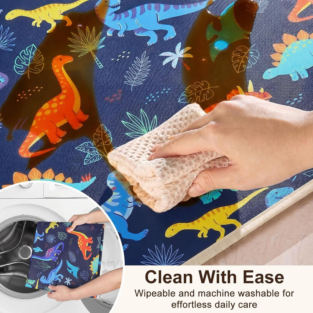 Splat Mat for Under High Chair, Waterproof & Mess-Proof Floor Mat