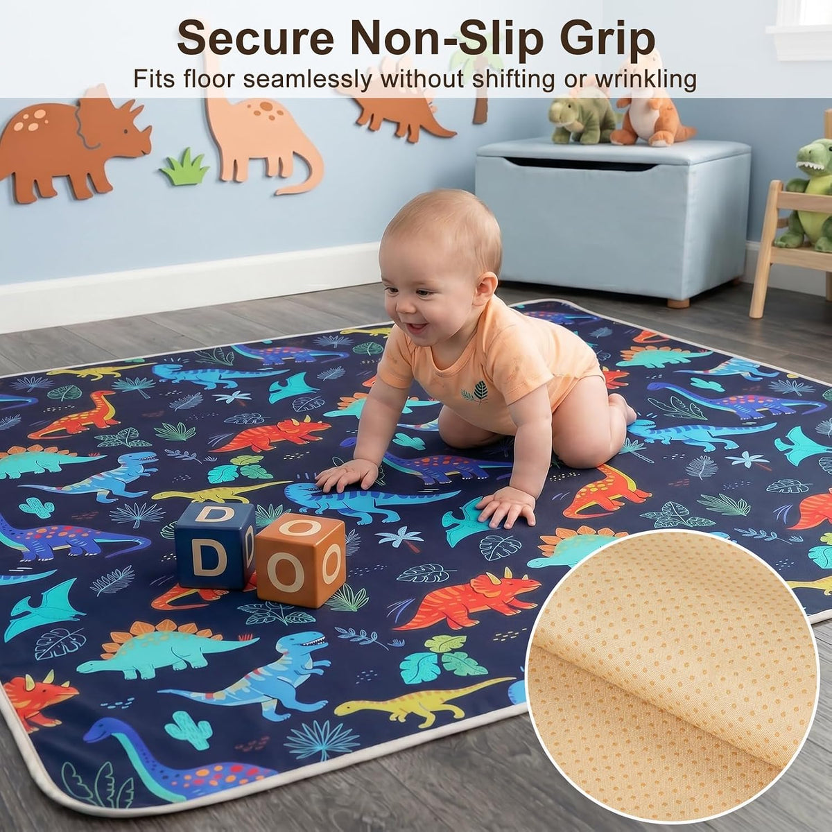 Splat Mat for Under High Chair, Waterproof & Mess-Proof Floor Mat