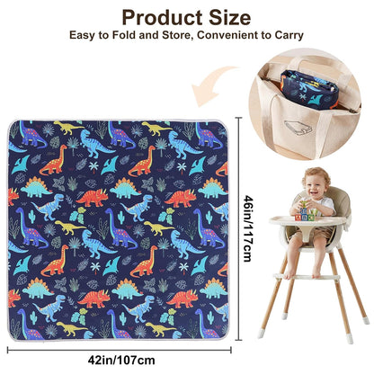 Splat Mat for Under High Chair, Waterproof & Mess-Proof Floor Mat